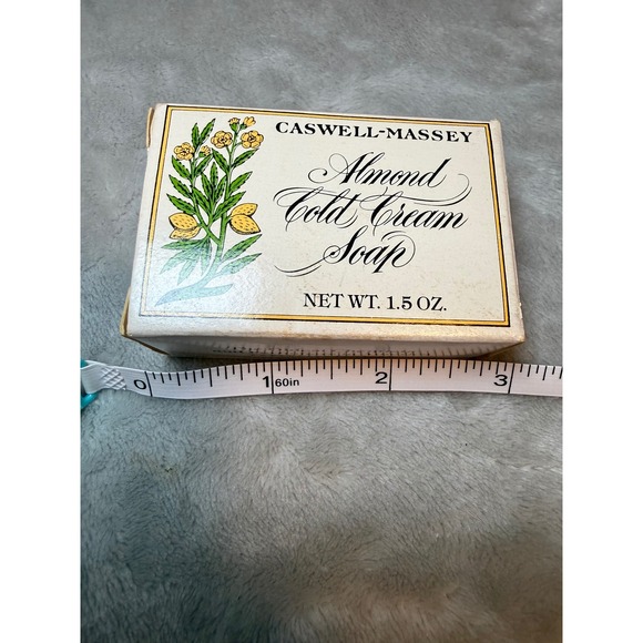 Vintage Caswell-Massey Almond Soap Set‎ Cold Cream & Cleansing Bar - Picture 7 of 9